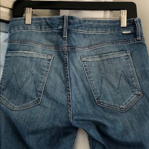 Mother distressed skinny jeans